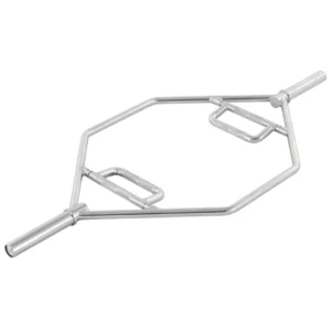 Barra hexagonal semiprofesional Sportfitness MG005 de acero, 166 cm de largo, peso de 30 kg y capacidad de 750 LB.