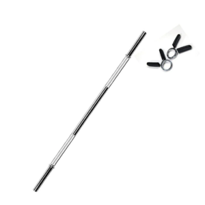 Barra Recta Lisa 1 Pulgada (180 cm) RB-72 Sportfitness con seguros