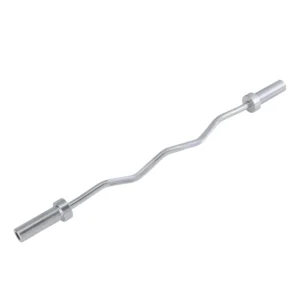 Barra en Z semiprofesional Sportfitness de 120 cm, con émbolos giratorios de 2 pulgadas y capacidad de 750 LB.