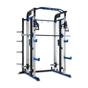 Polea Dual Smith Frankfurt MG9004 con poleas ajustables y barra Smith.