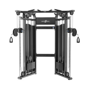Polea Dual Sportfitness con doble torre de peso y poleas ajustables.