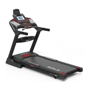 Trotadora F63 Sole para entrenamiento cardiovascular institucional.