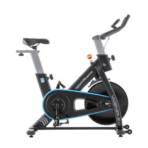 Bicicleta Spinning Vicenza 2.0 Sportfitness con resistencia magnética, transmisión por banda y volante de 6 kg.