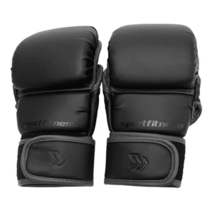 Guante Tipo MMA 4 OZ BG-001 Sportfitness con diseño abierto, acolchado y ajuste de muñeca en velcro.