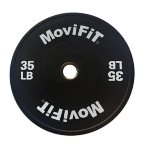 DISCO BUMPER OLÍMPICO EN CAUCHO NEGRO 35LBS