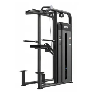 Dominadas y Fondos Asistidos MOV-609C Predator con torre de 88 kg y estructura profesional de acero.