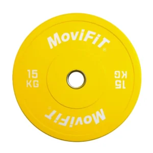 DISCO BUMPER OLIMPICO AMARILLO EN CAUCHO 15KG