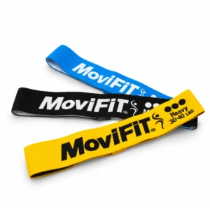 Kit de 3 bandas de resistencia en tela de 30 x 5 cm, niveles Light, Medium y Heavy con resistencias de 15 a 40 LB.