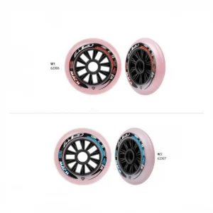 Kit Ruedas GW 100MM para patines, con doble uretano, centro en aspas y rebote mayor al 80%.