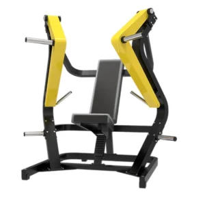 Press de pecho declinado isolateral profesional con estructura de acero para gimnasio.