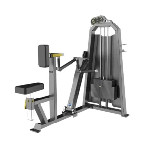Máquina Remo con Apoyo Sportfitness con torre de peso y soporte de pecho ajustable.