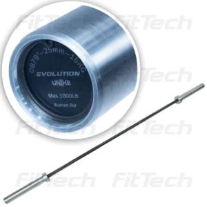 BARRA OLÍMPICA CROSSFIT CROMADA  DAMA 15 KG