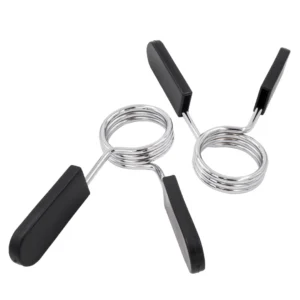 Collarín para Barra Olímpica UNIKE de 52 mm en acero cromado con sistema tipo pinza, juego de 2 unidades.