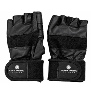 Guantes para entrenamiento con muñequera en talla L, accesorios para gimnasio y ejercicios con pesas.