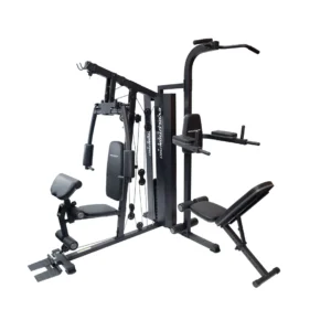 Multigimnasio Evo 3900 con torre de 70 kg y estructura robusta de 218 x 212 x 210 cm