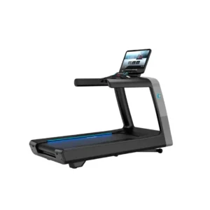 Trotadora eléctrica Life Fitness Symbio con pantalla táctil interactiva, diseño moderno y motor de alto rendimiento para gimnasio profesional