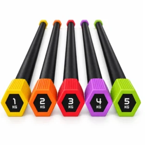 Bastón de Peso MoviFit MD1188 de acero recubierto en espuma, 120 cm de largo y disponible en pesos de 1 a 10 kg.