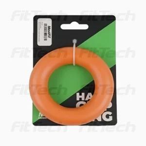 Anillo grip para mano naranja de 20K tensión, fabricado en silicona antideslizante de alta calidad, ideal para fortalecer dedos, manos y antebrazos.