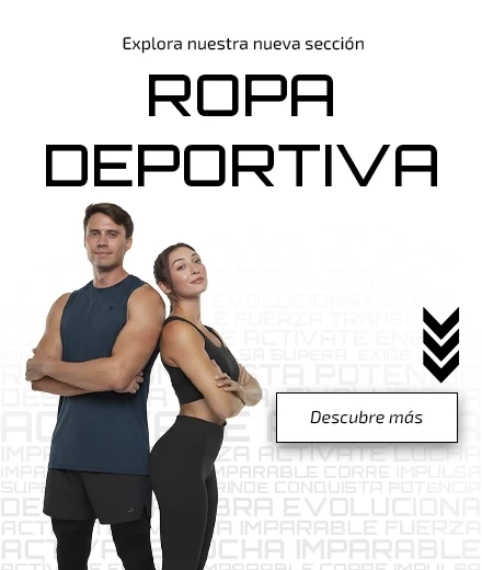 Banner vertical de Ropa Deportiva con diseño moderno y enfoque en estilo y rendimiento.