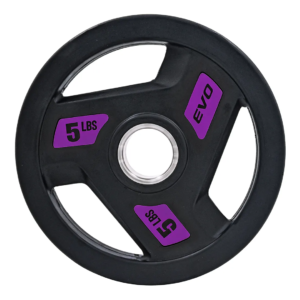 Discos de 3 Agarrres Recubiertos de Goma Negra de 5 LB