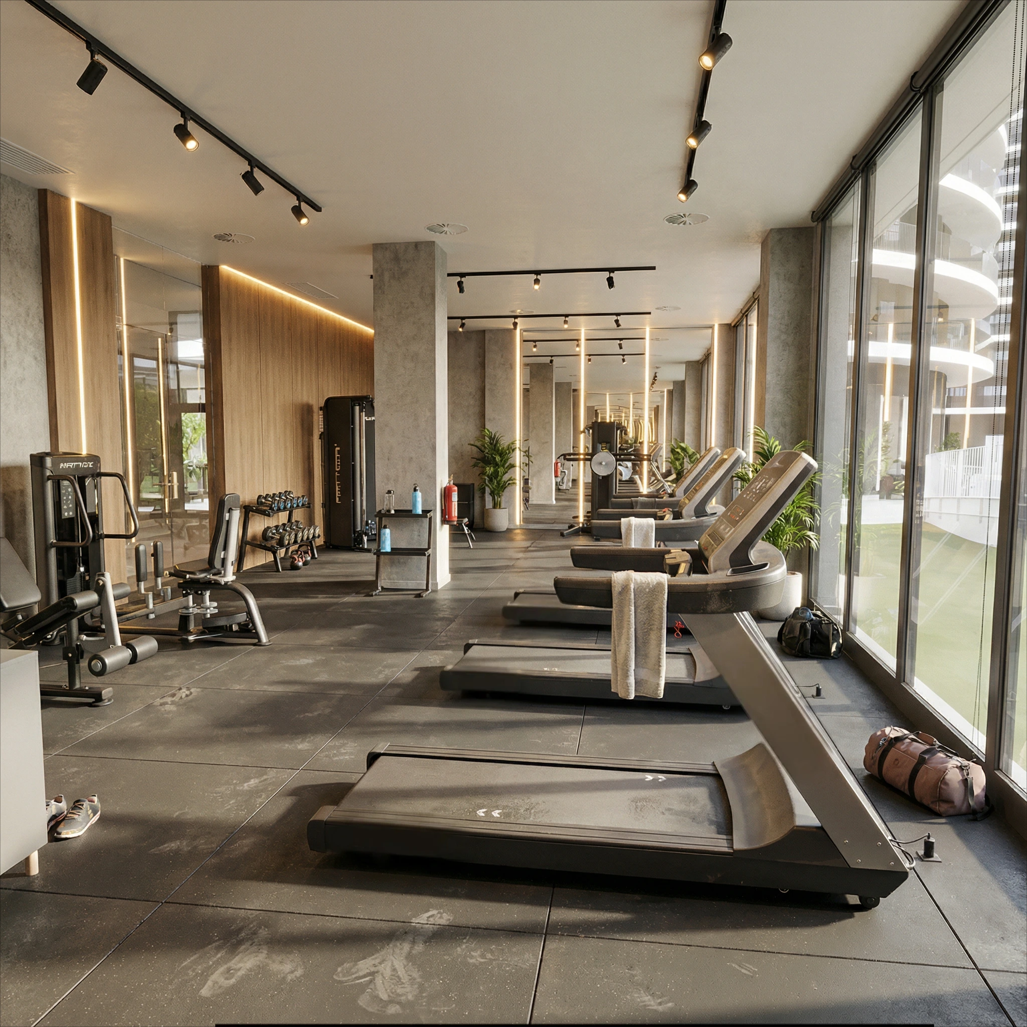 Personalizar gimnasio residencial en conjunto de apartamentos o edificio