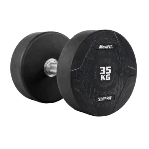 Mancuerna Redonda Profesional 35kg OK1012A redonda en caucho negro