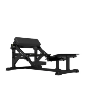Empuje de Cadera IFP1614 Impulse Fitness con cinturón y carga con discos para entrenamiento de glúteos.